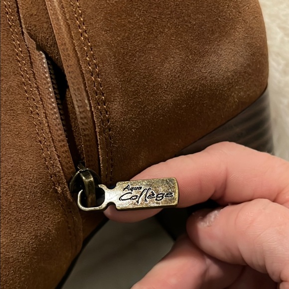 Brown Suede Ankle Boots - Picture 6 of 8